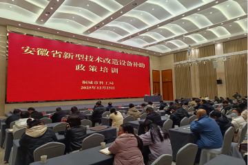 桐城市成功举办安徽省新型技术改造设备补助政策培训会
